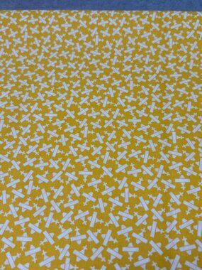Yellow & White Cotton Quilting Fabric 18x22" By Judie Rothermel Marcus Fabrics B